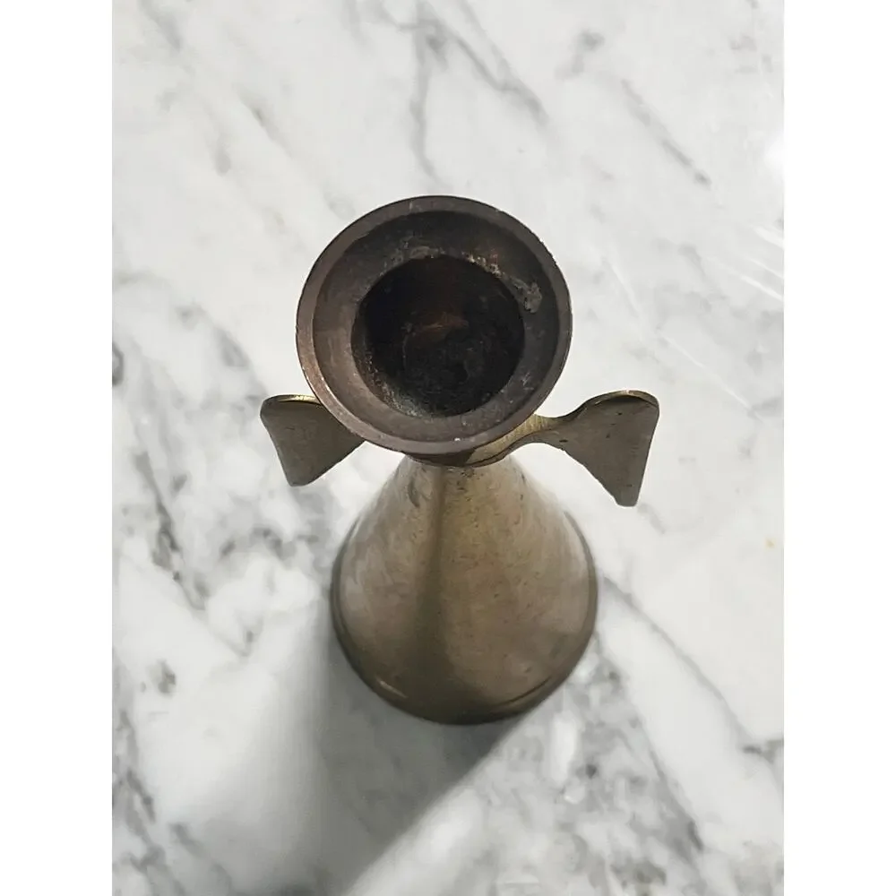 Vintage Brass Angel Candle Holder & Snuffer